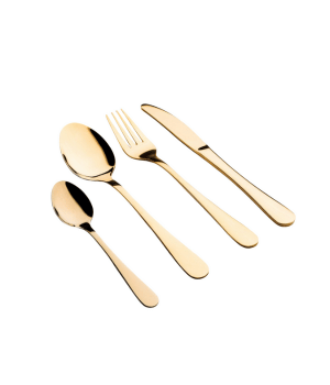Gold Cutlery set for rent
